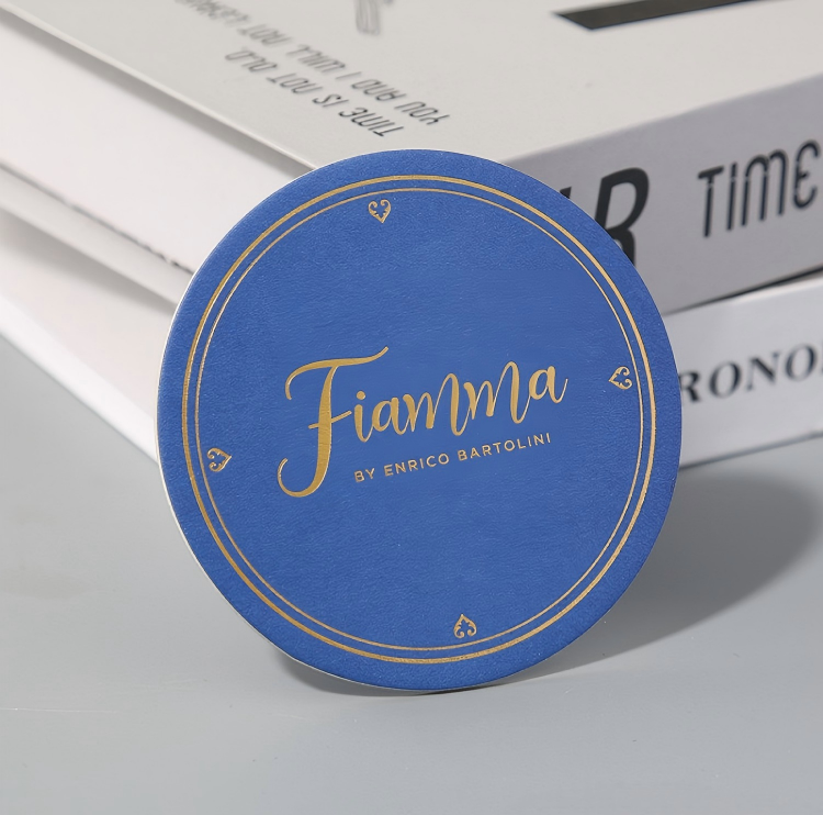 Elevate Your Brand with Premium Foil Stamping Pulpboard Coasters