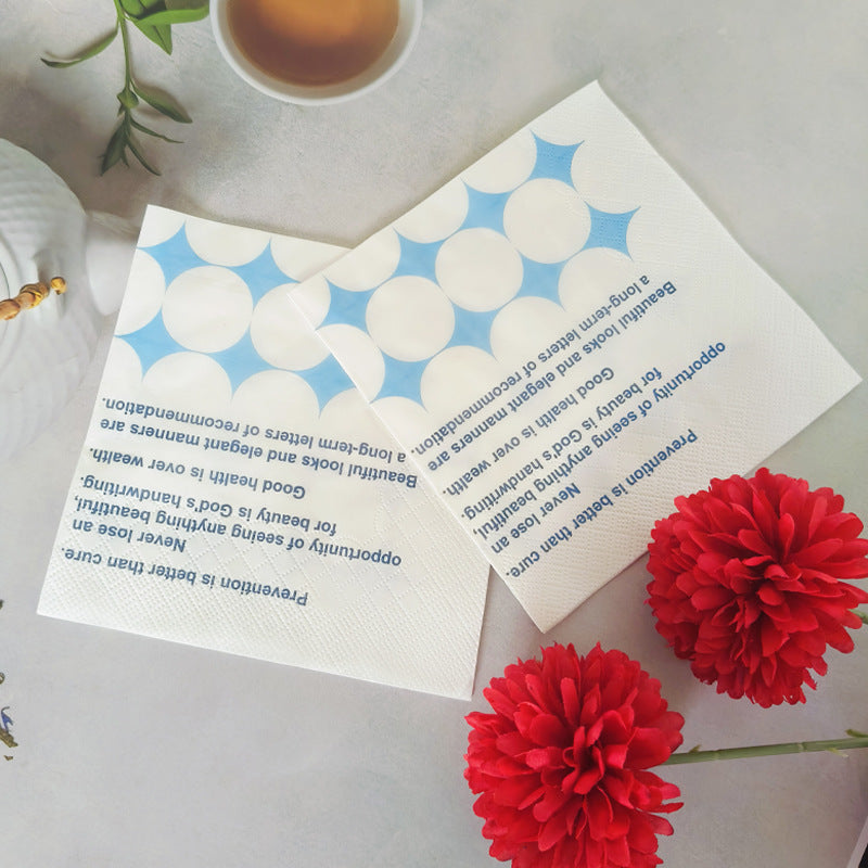 Soft and absorbent cocktail napkins for coffee shops and catering