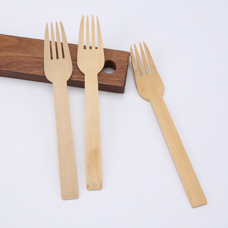 Wholesale bamboo cutlery set eco-friendly disposable utensils for restaurants and catering