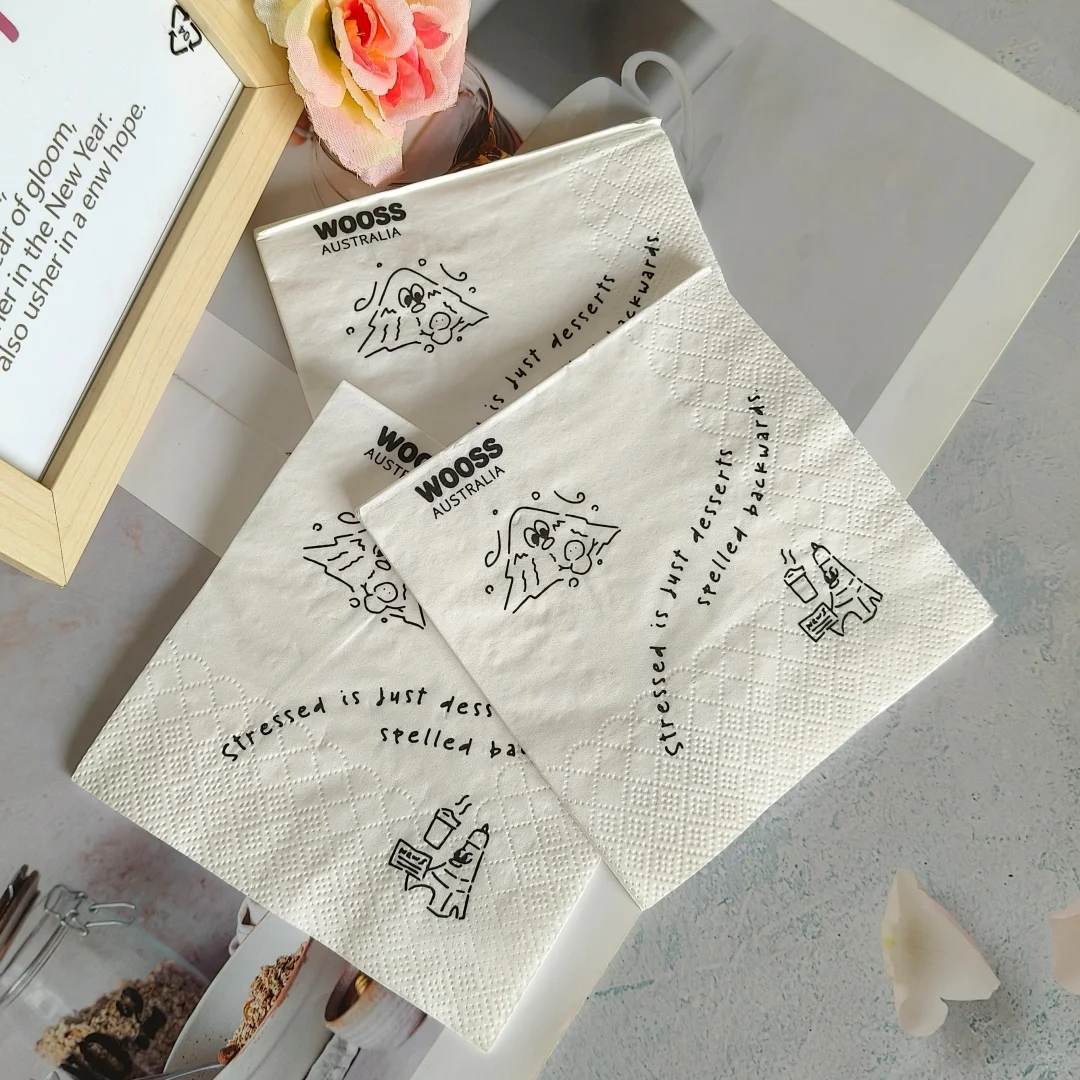 2ply white paper napkins