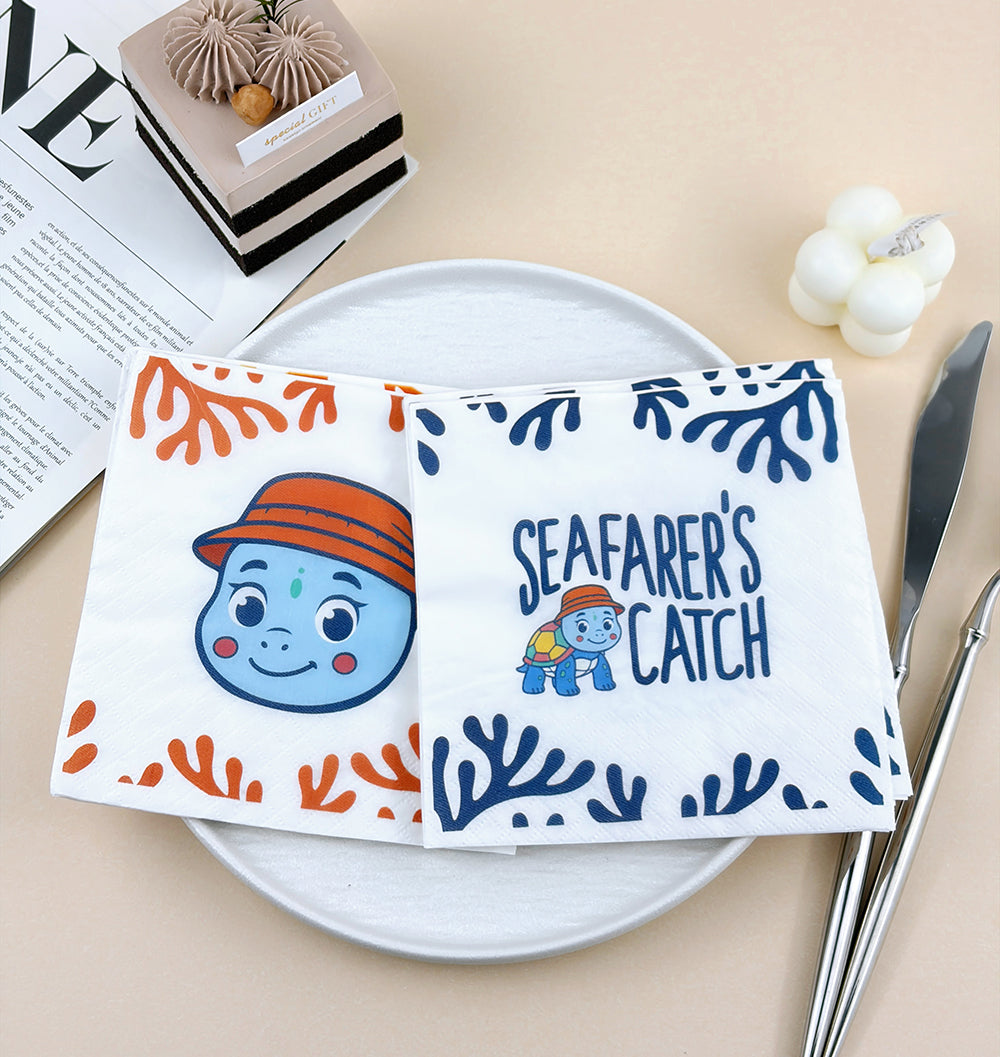 2ply color printed paper napkins