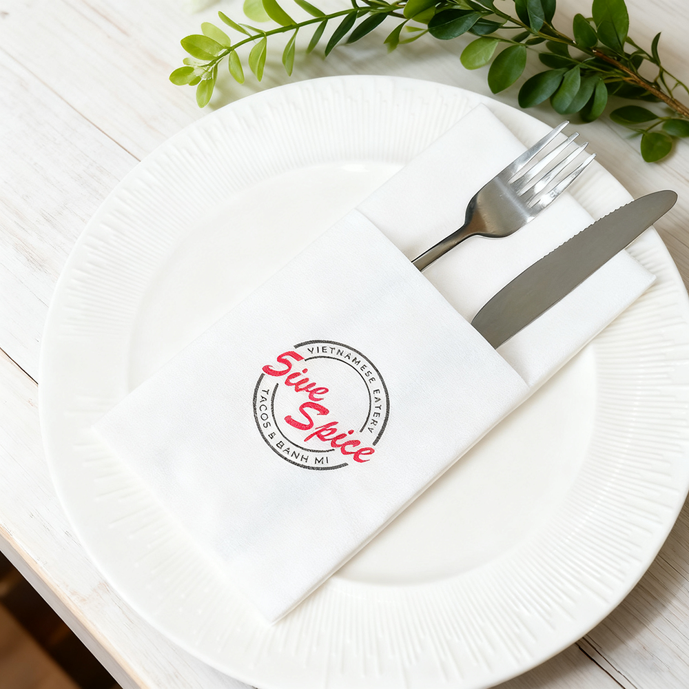 cutlery airlaid napkins oem logo