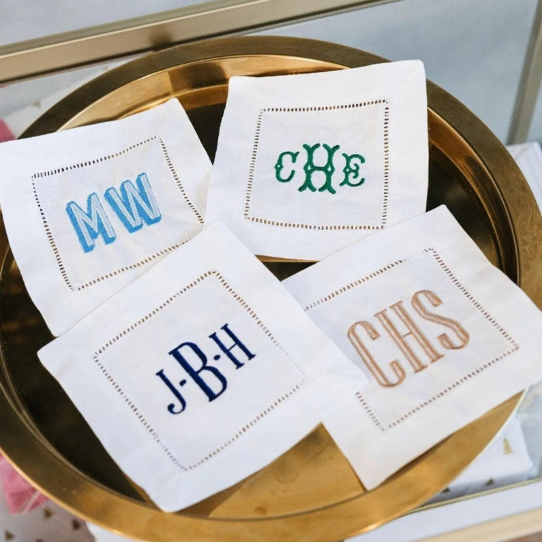 Letter Monogrammed cloth Napkins