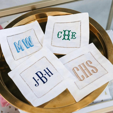 Letter Monogrammed cloth Napkins