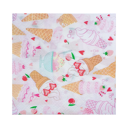 33x33 Decorative Paper Napkins Custom Printed Napkins Cocktail for Birthday Party HL50NP03
