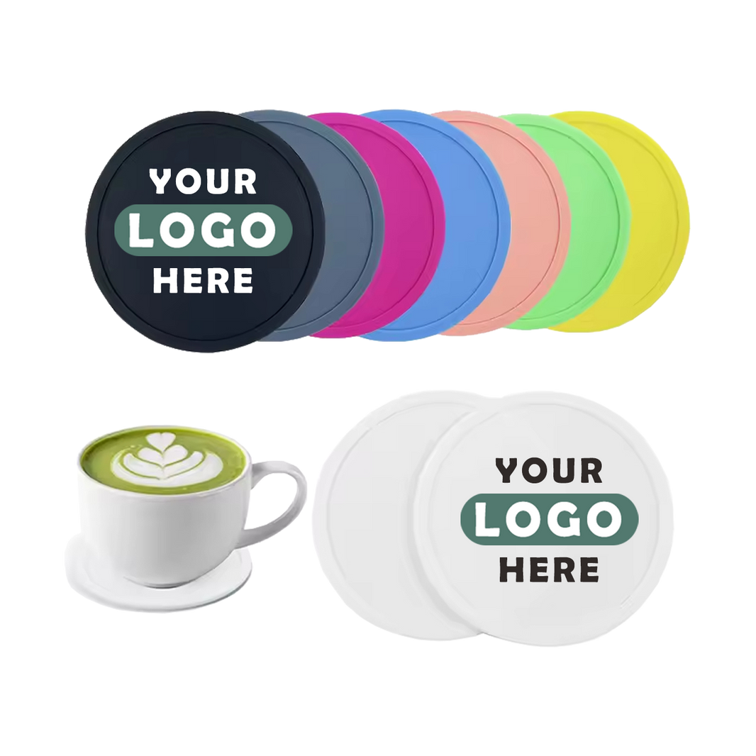 Anti-Slip Silicone Coasters Easy Clean & Customizable for Tabletop Protection HLCOA1004