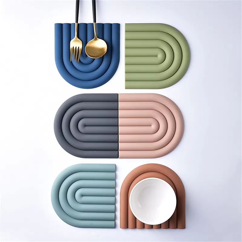 Anti-Slip Silicone Coasters Easy Clean & Customizable for Tabletop Protection HLCOA1004