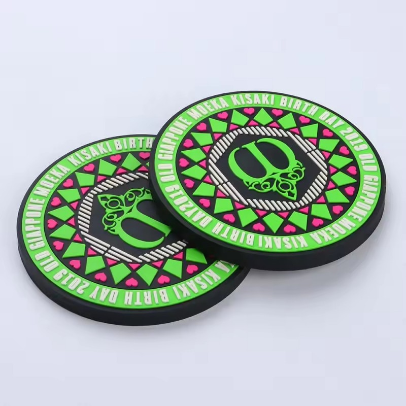 Silicone coasters with custom design