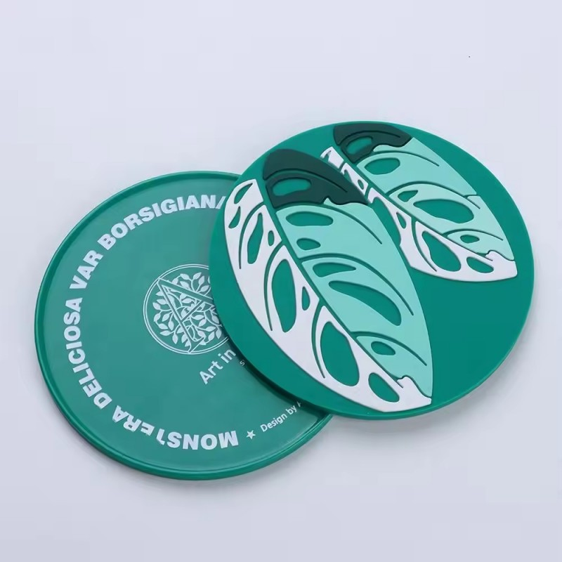 Branding silicone coasters customizable