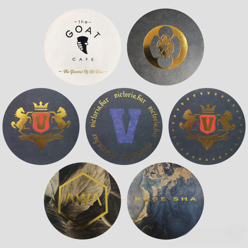 bar caraboard coasters