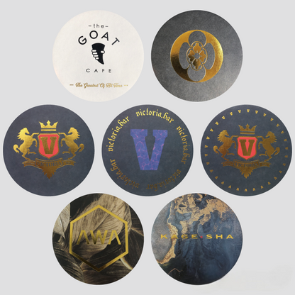 bar caraboard coasters