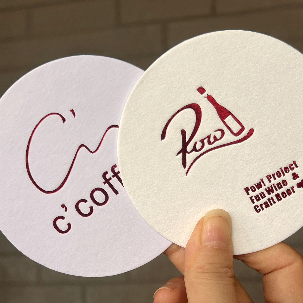 personalized drink coasters