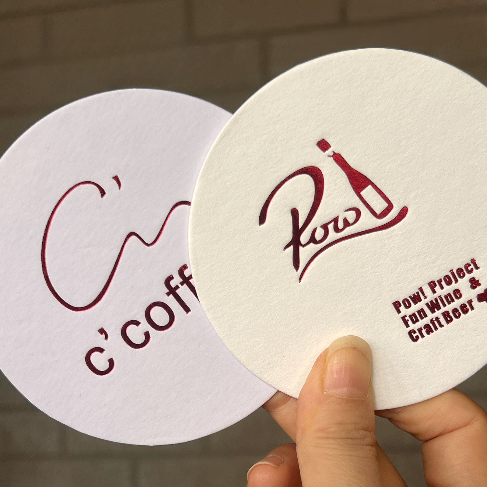 personalized drink coasters