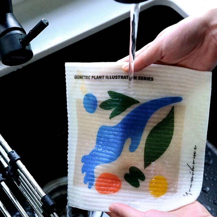 Easy clean reusable dishcloth