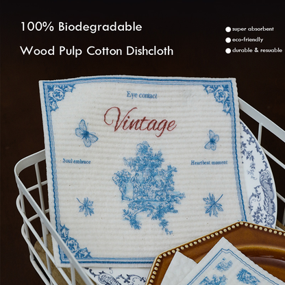 Custom Wood Pulp Cotton Dishcloth