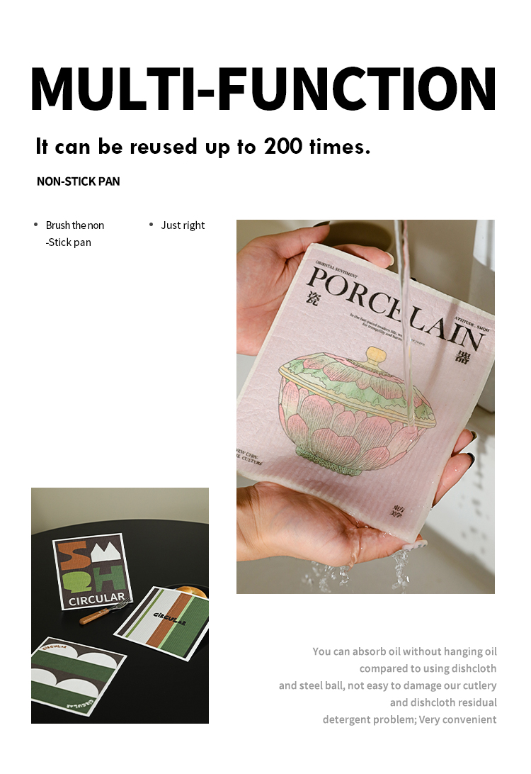 Super Absorbent Wood Pulp Cloth