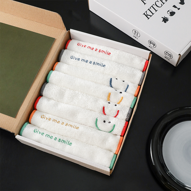 Custom logo bamboo dishcloth