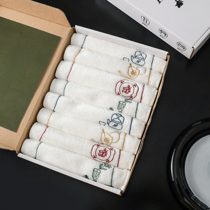Custom embroidered bamboo dishcloth