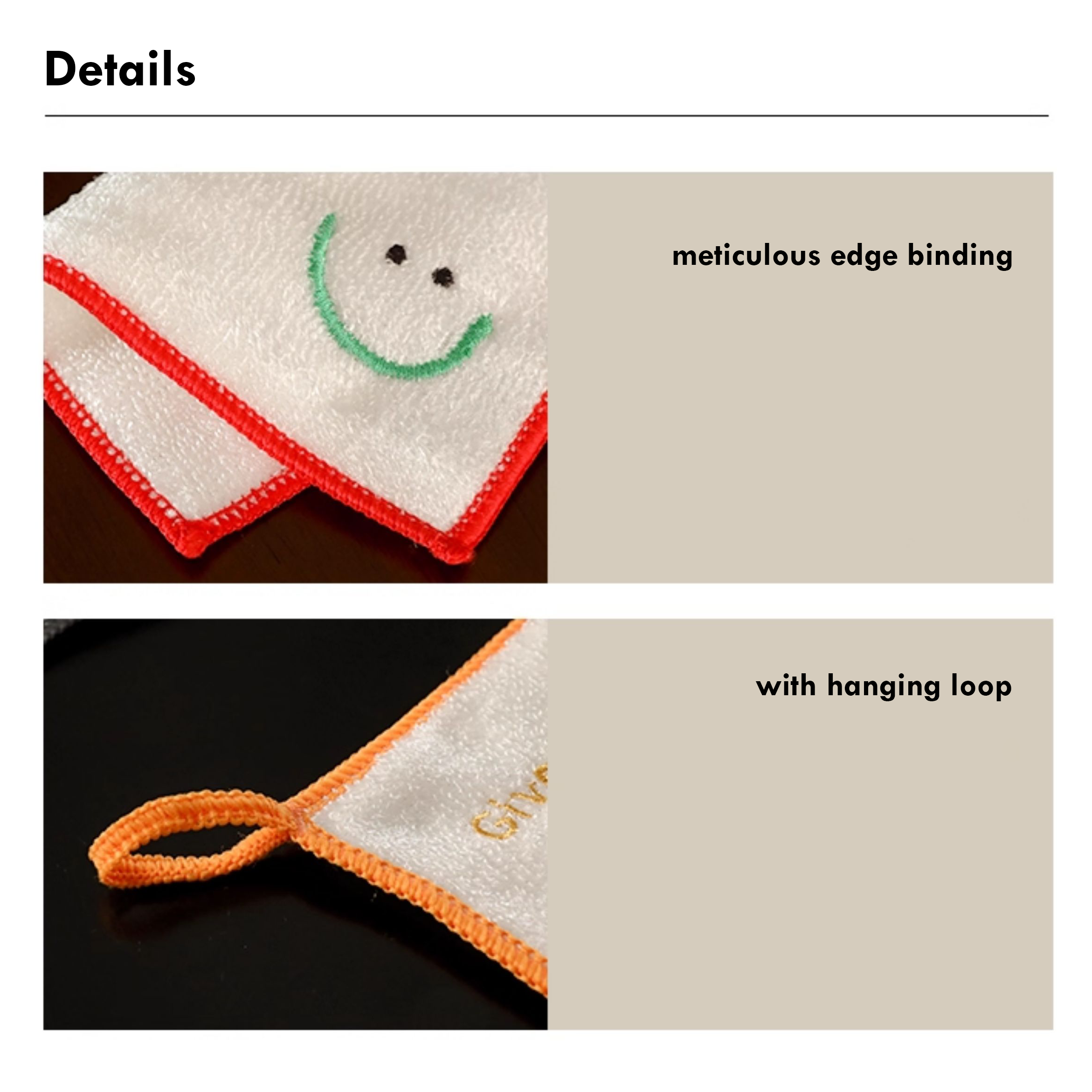 Bamboo dishcloth with custom logo