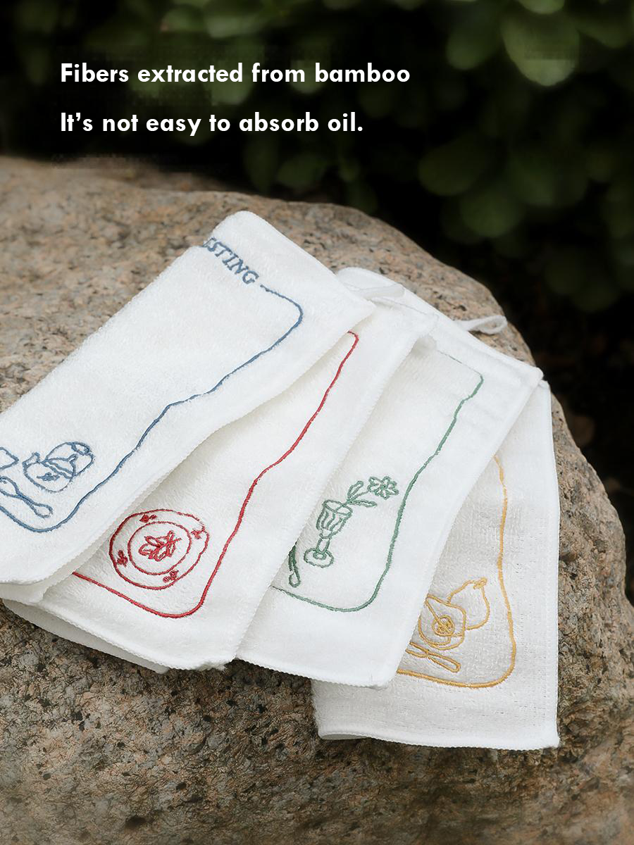 Durable bamboo dishcloth