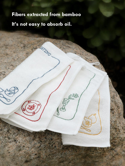 Durable bamboo dishcloth