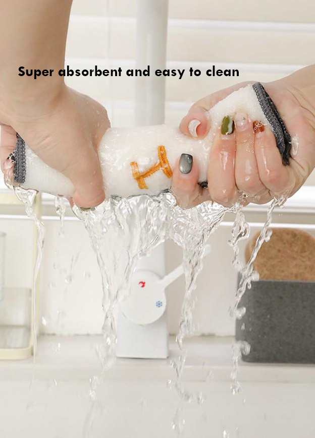 High absorbency bamboo dishcloth