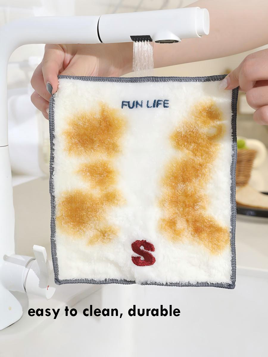 Bamboo dishcloth lint free oil resistant