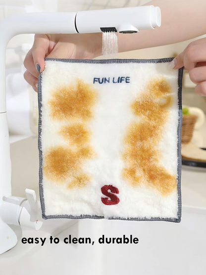 Bamboo dishcloth lint free oil resistant