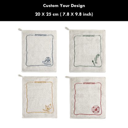 Custom bamboo kitchen cloth with logo