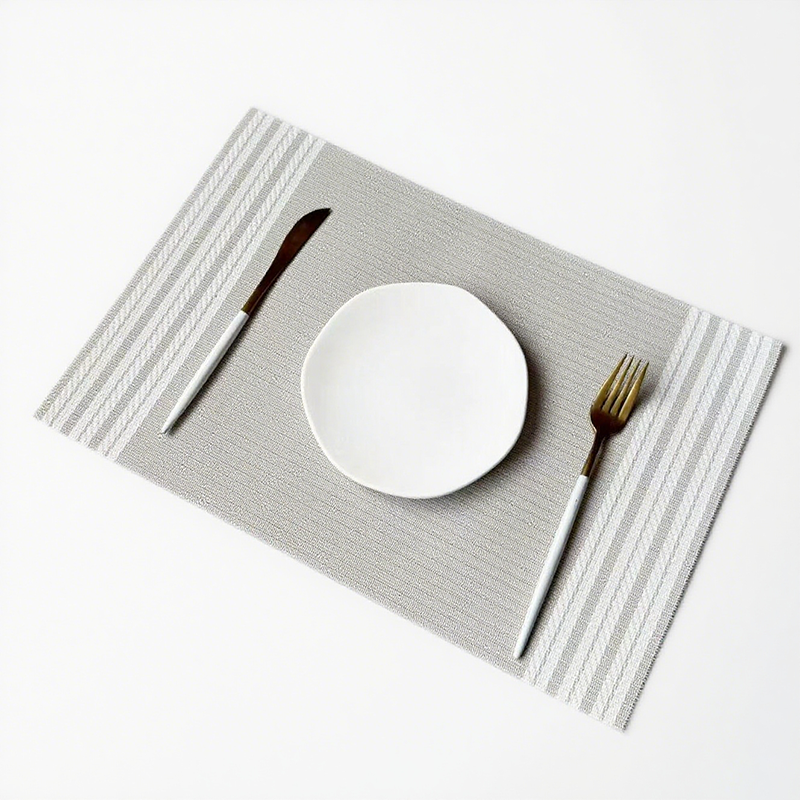 Durable PVC Placemats Non Slip Customizable for Home Outdoor Office Dining Tables HLPLA1001