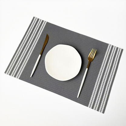 Durable PVC Placemats Non Slip Customizable for Home Outdoor Office Dining Tables HLPLA1001