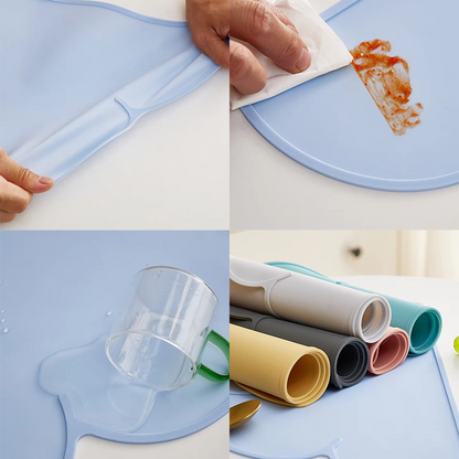 High Quality Silicone Table Mats Heat Resistant Anti Slip Waterproof Customizable for Home HLPLA1002