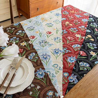 Custom Fabric Table Runners Triangular Long Strip Custom Sizes Party Home Decor HLTCL1001
