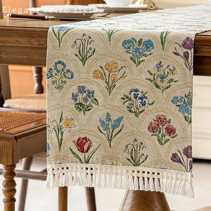 Custom Fabric Table Runners Triangular Long Strip Custom Sizes Party Home Decor HLTCL1001