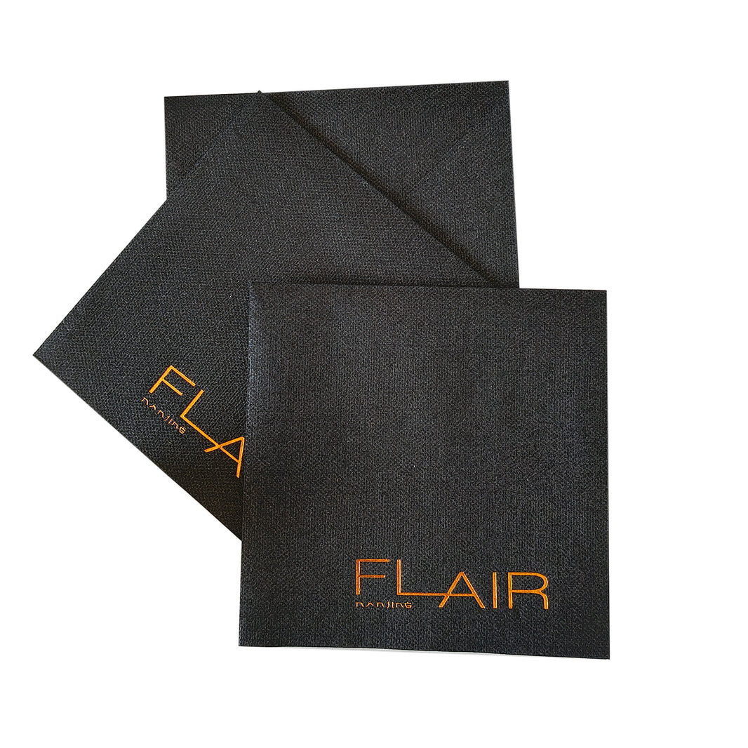 25x25 black cocktail napkins custom