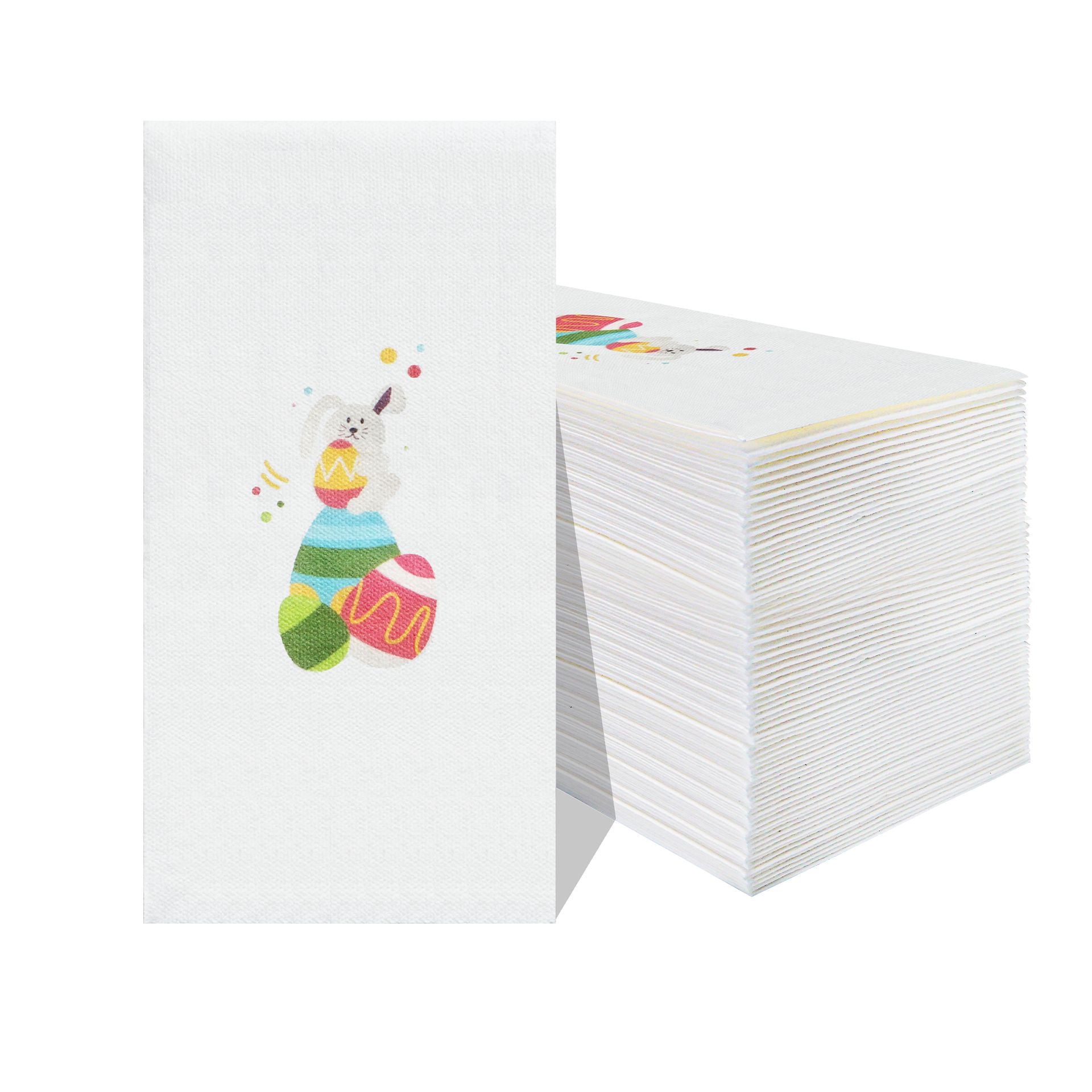 Easter Printed Disposable Napkins – Airlaid Dinner Napkins, Party Table Decor, Holiday Paper Napkins & Custom Placemats for Celebration