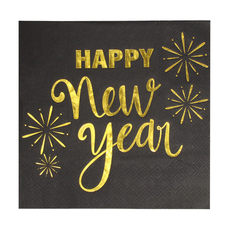 happy new year napkins