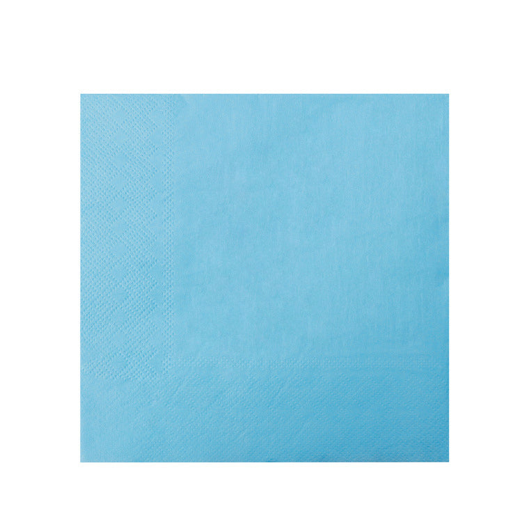 blue paper napkins
