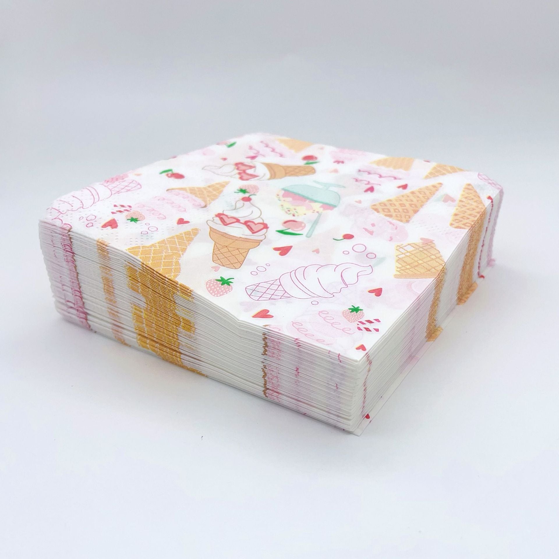 33x33 Decorative Paper Napkins Custom Printed Napkins Cocktail for Birthday Party HL50NP03