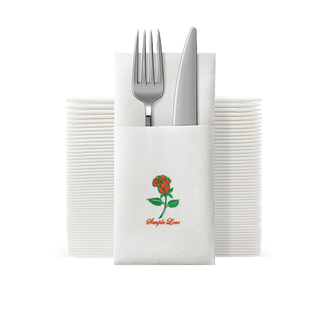 rose airlaid napkins 40x40