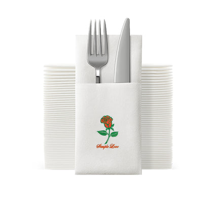 rose airlaid napkins 40x40
