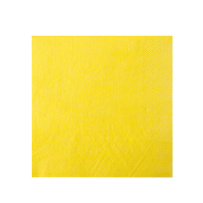 yellow paper napkins