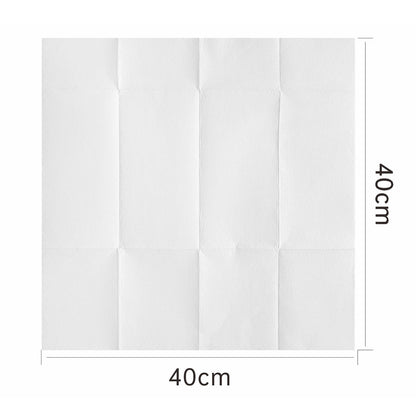 white paper napkins for dinner