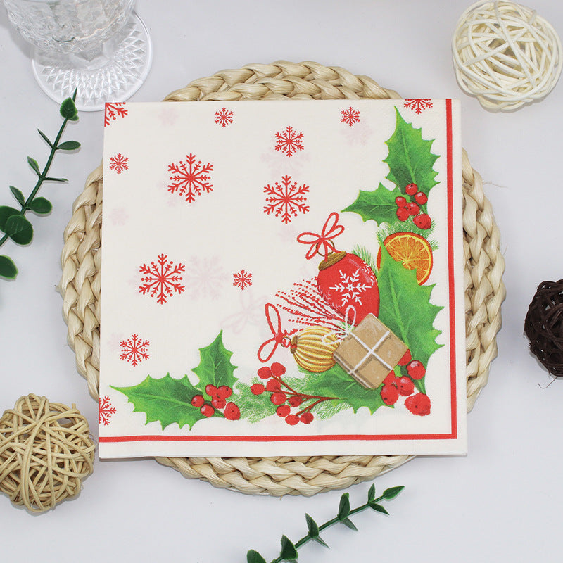 patterned paper napkins