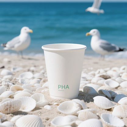 Custom PHA Biodegradable Paper Cups – Eco-Friendly Disposable Coffee, Tea & Hot Drink Cups Plastic Ban Friendly HL07CP302