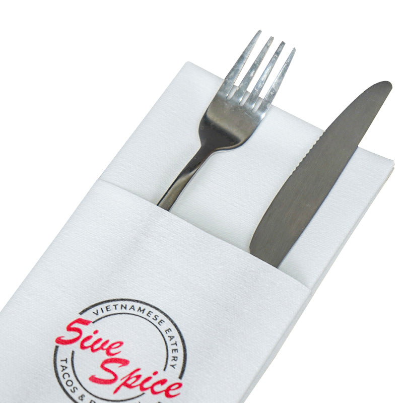 40x40 Printed Airlaid Napkins Disposable Pre Folded Napkins for Hotel and Restaurant HL31NP03