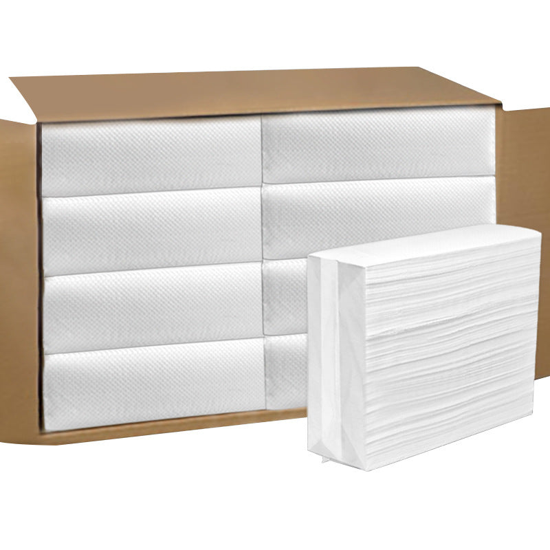 150 sheets 2 ply Z fold hand paper towels with custom logo wholesale 100% wood pulp German embossed