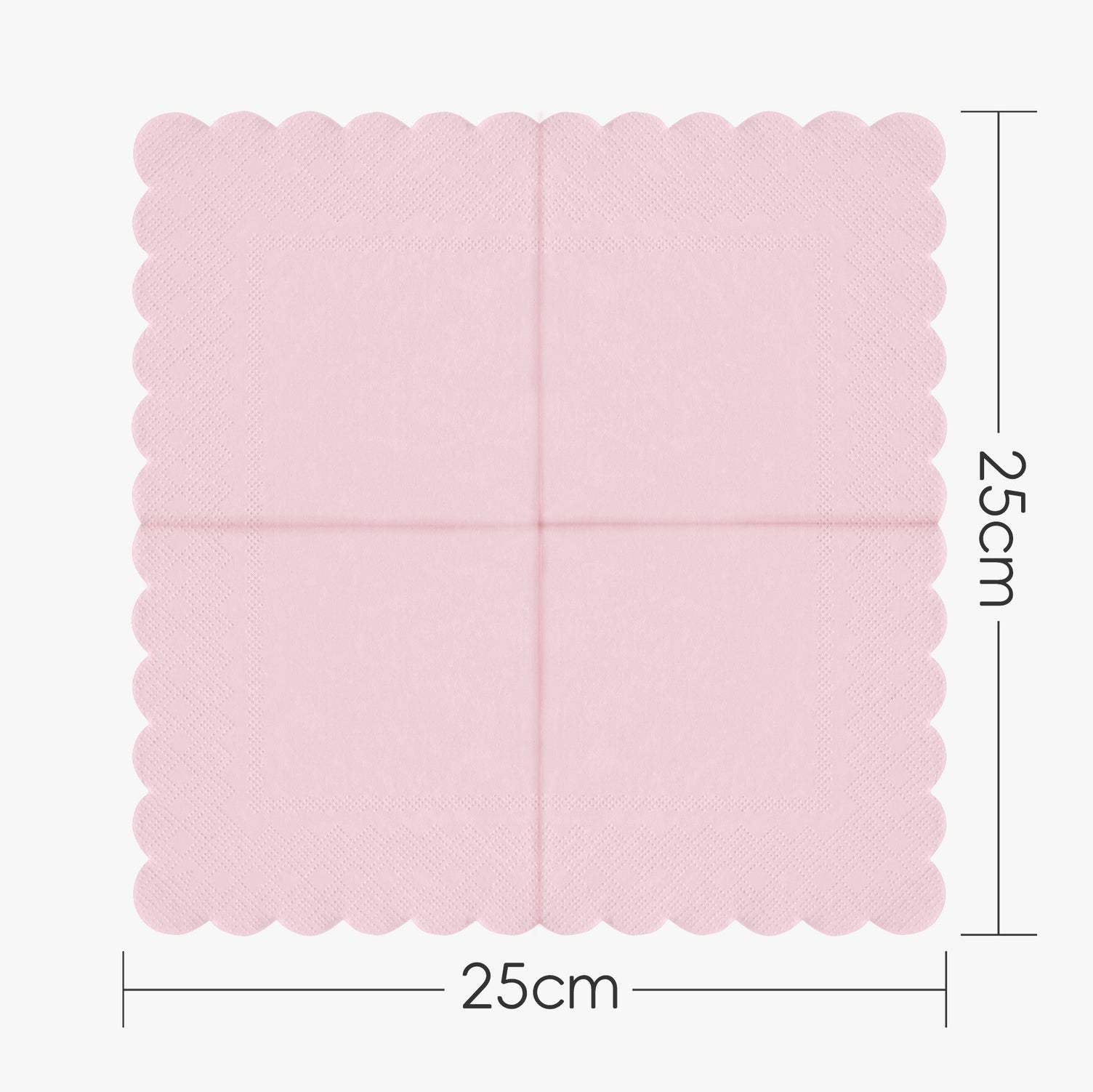 Custom Ombre Cocktail Napkins – Gradient Dyed Paper Napkins, Fancy Scalloped Edge Disposable Napkins for Parties, Weddings & Restaurants HL50PN08