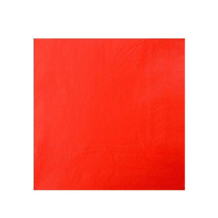 red paper napkins