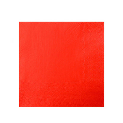 red paper napkins